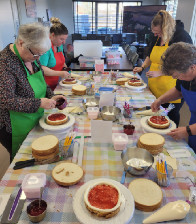 Workshop taart maken 20 december ( kersttaart)